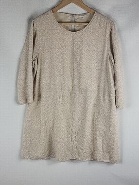 Wilfred Beige Long Sleeve Tunic Dress Medium